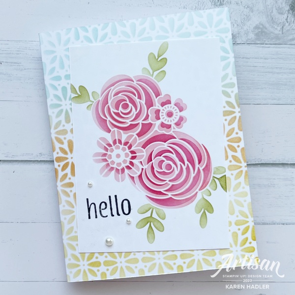 Flowers and butterlies decorative mask