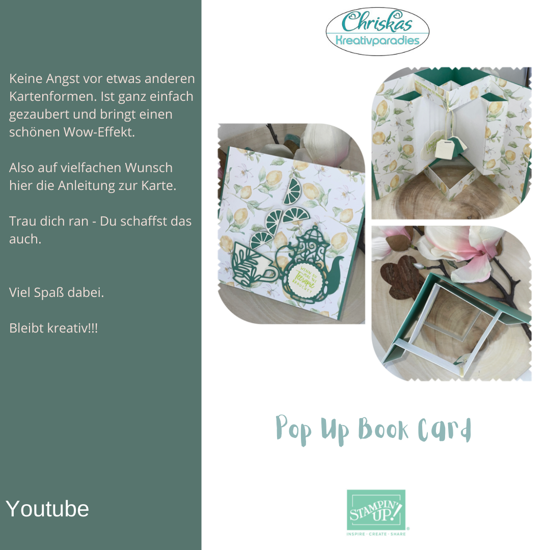 Pop up book card