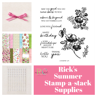 Summer stamp a stack supplies  