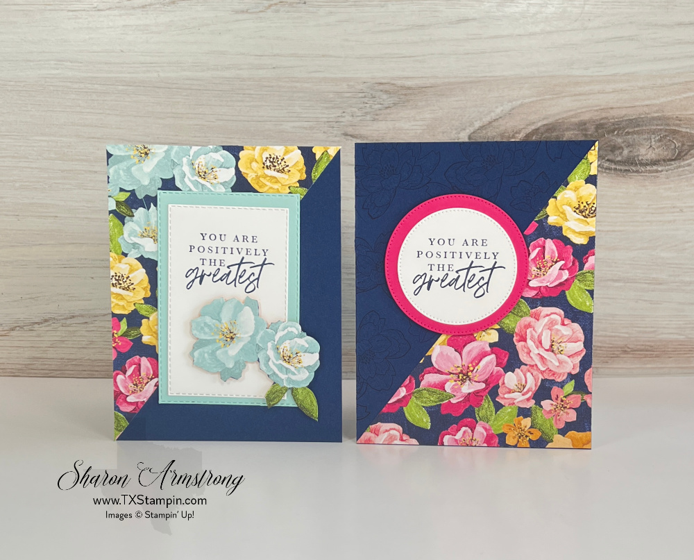 Cottage rose two cards