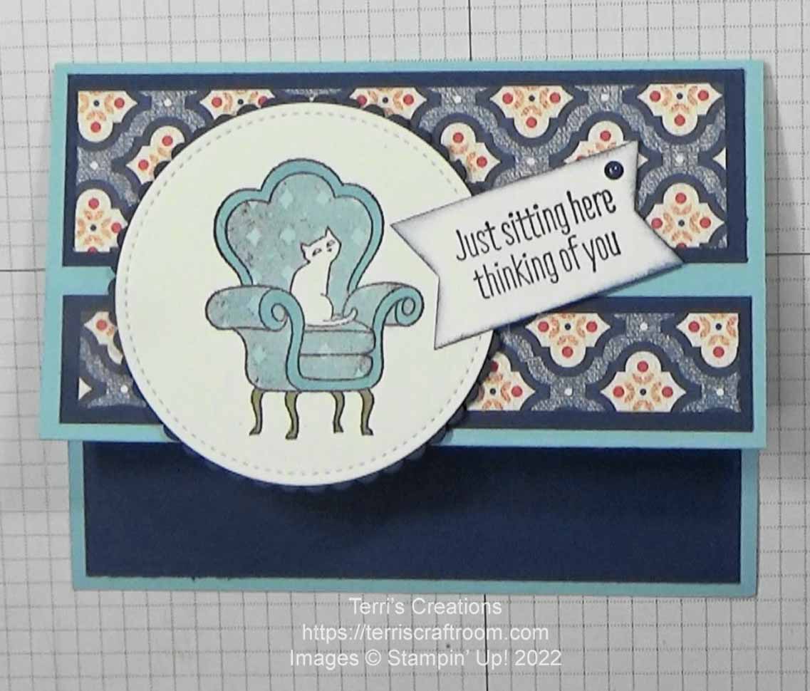 Sit stay relax fun fold card 3