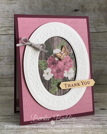 Card created using the heirloom frames dies   pressed petals paper 3
