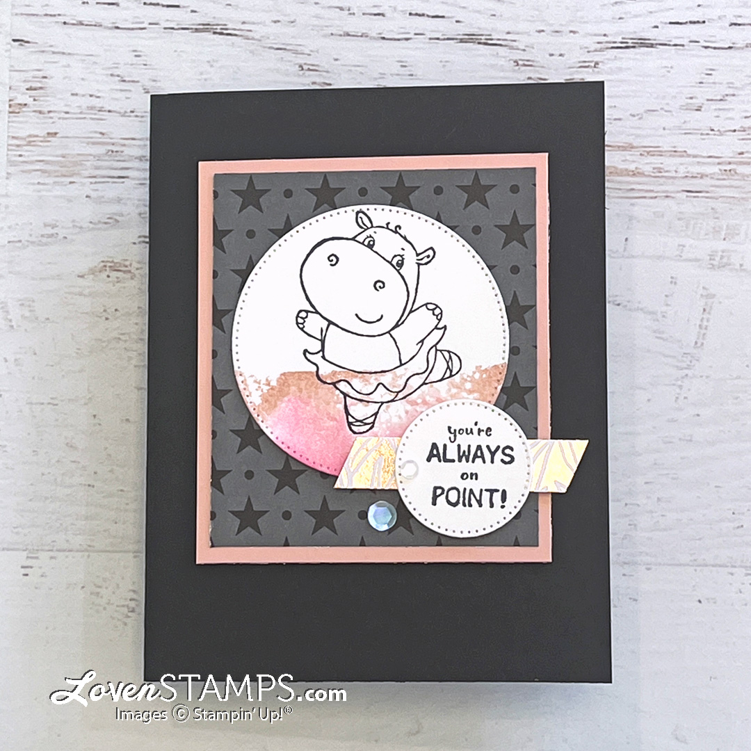 Ep 287 hippest hippos stylish shapes dies watercolor block technique stampin up sale a bration catalog splendid day dsp