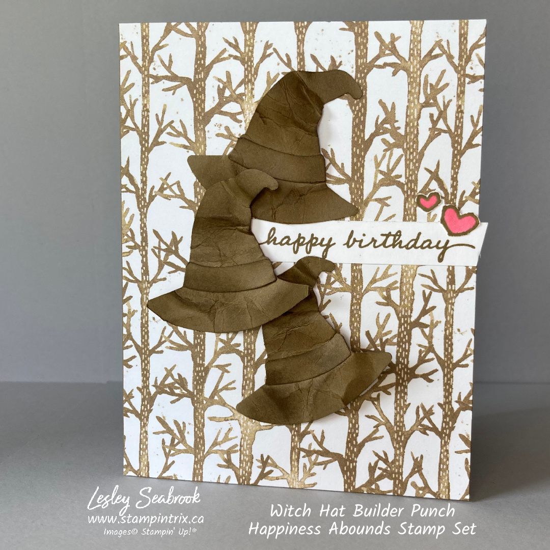 Witch hat punch   happiness abounds stamp set