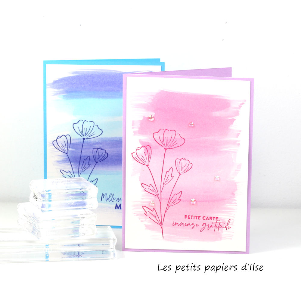 Aquarelle fond colore vignette