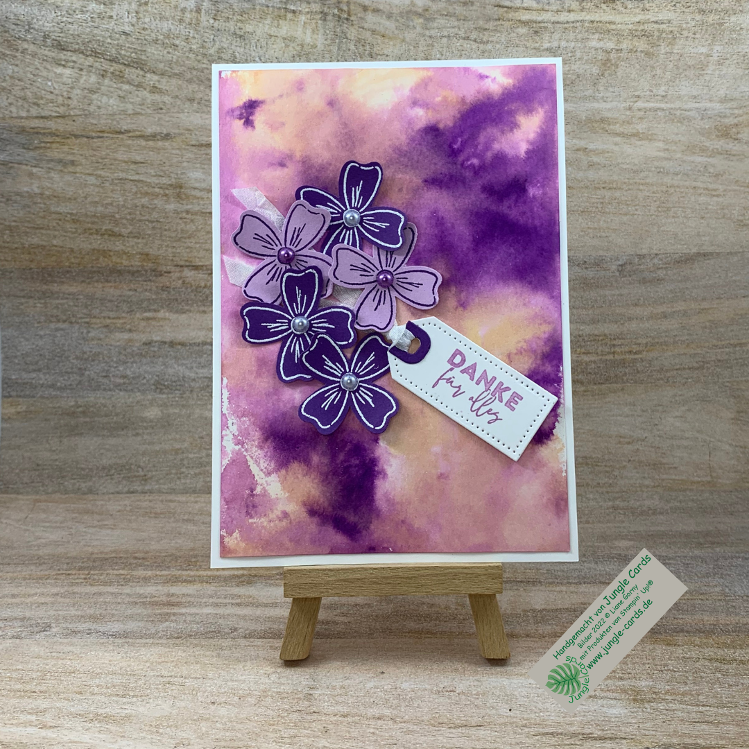Aquarelltechniksmooshingtechnik