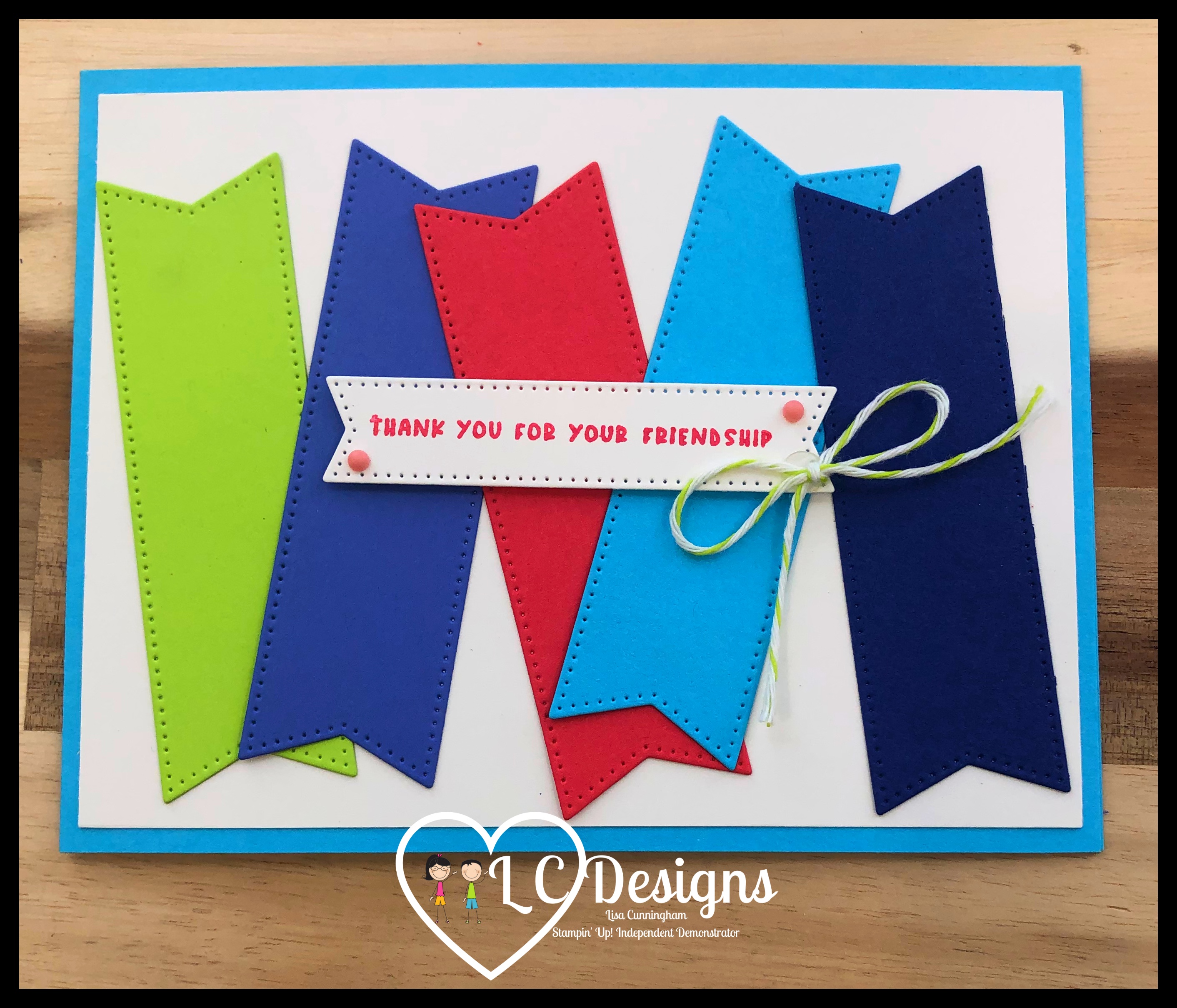 Banner in color card