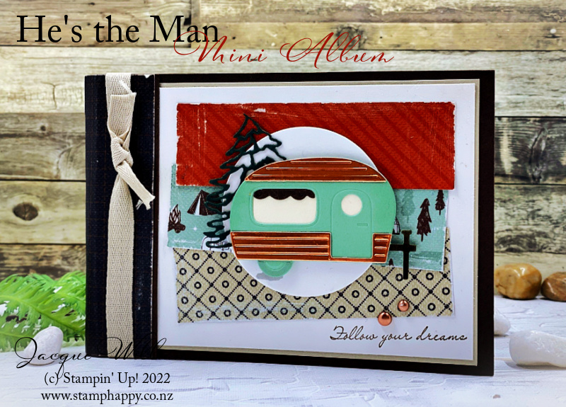 Stampin up hes the man mini album gift idea masculine easy template jacque williams