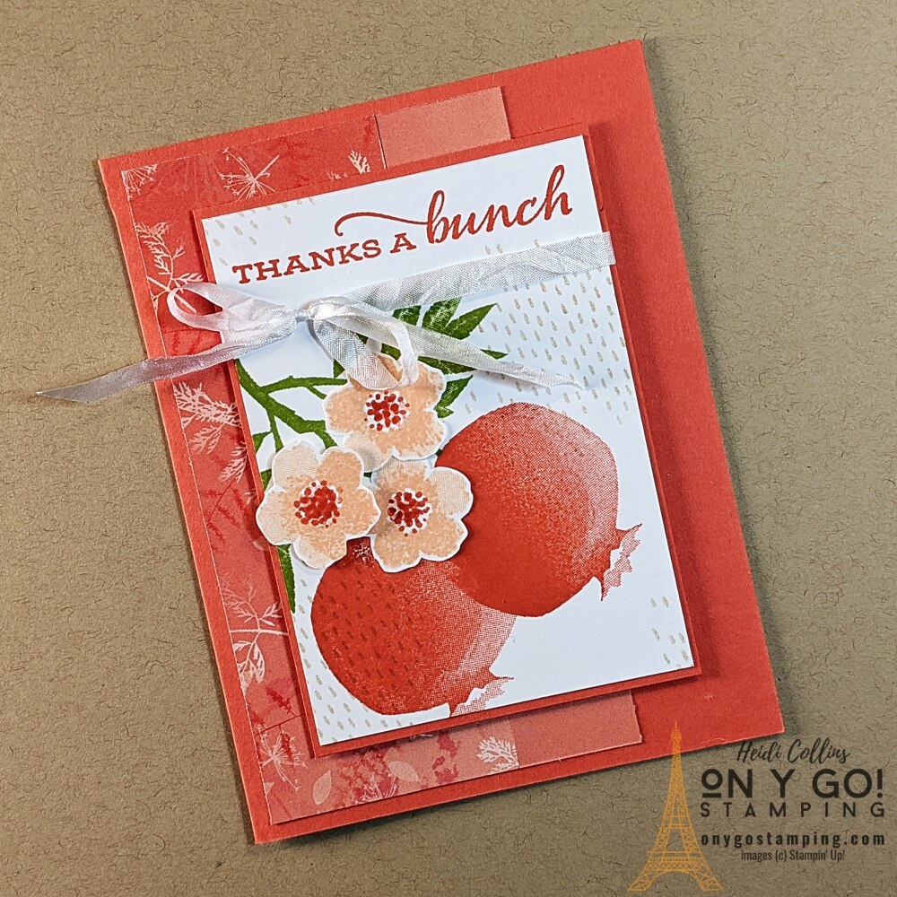 Card sketch perfect pomegranate