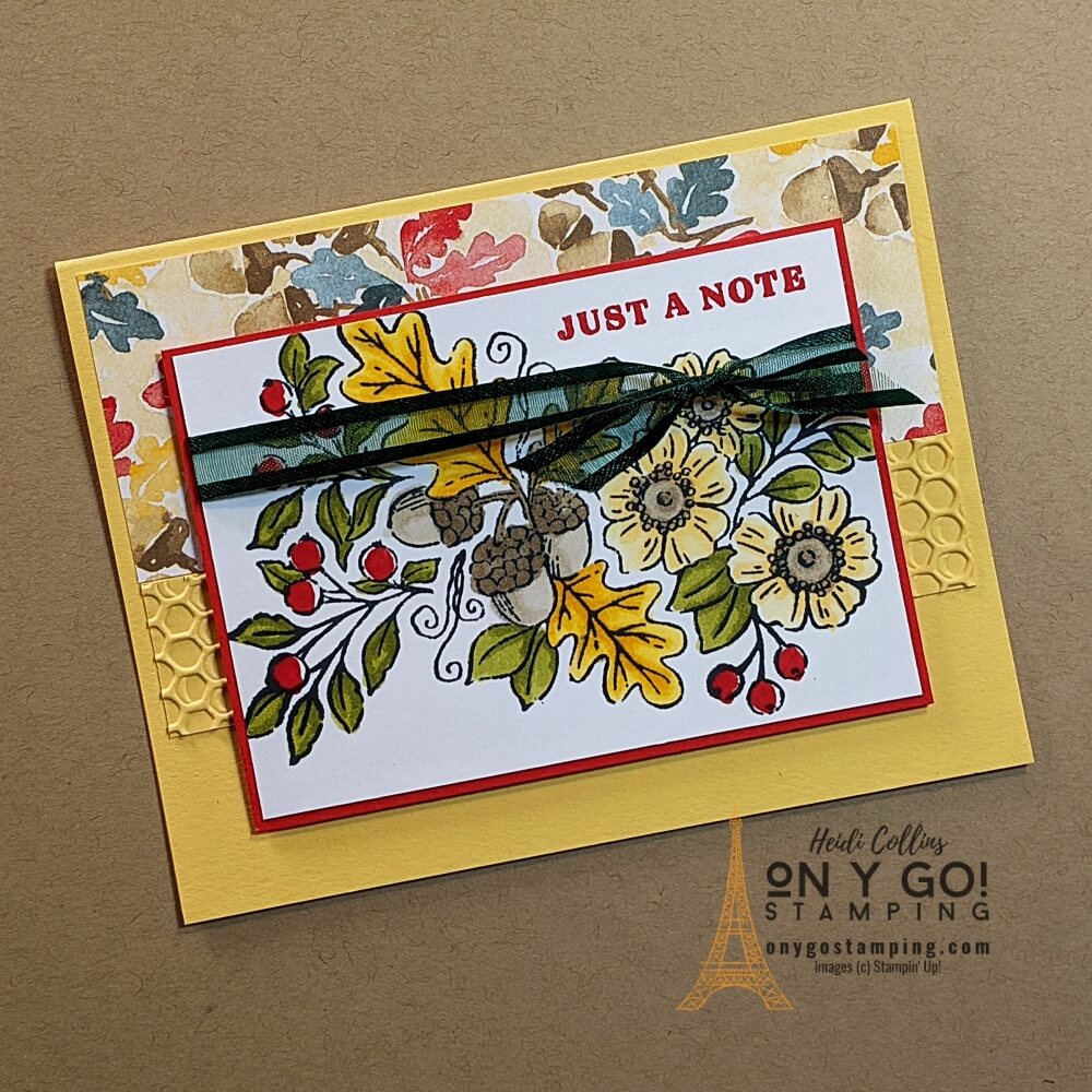 Card sketch fond of autumn
