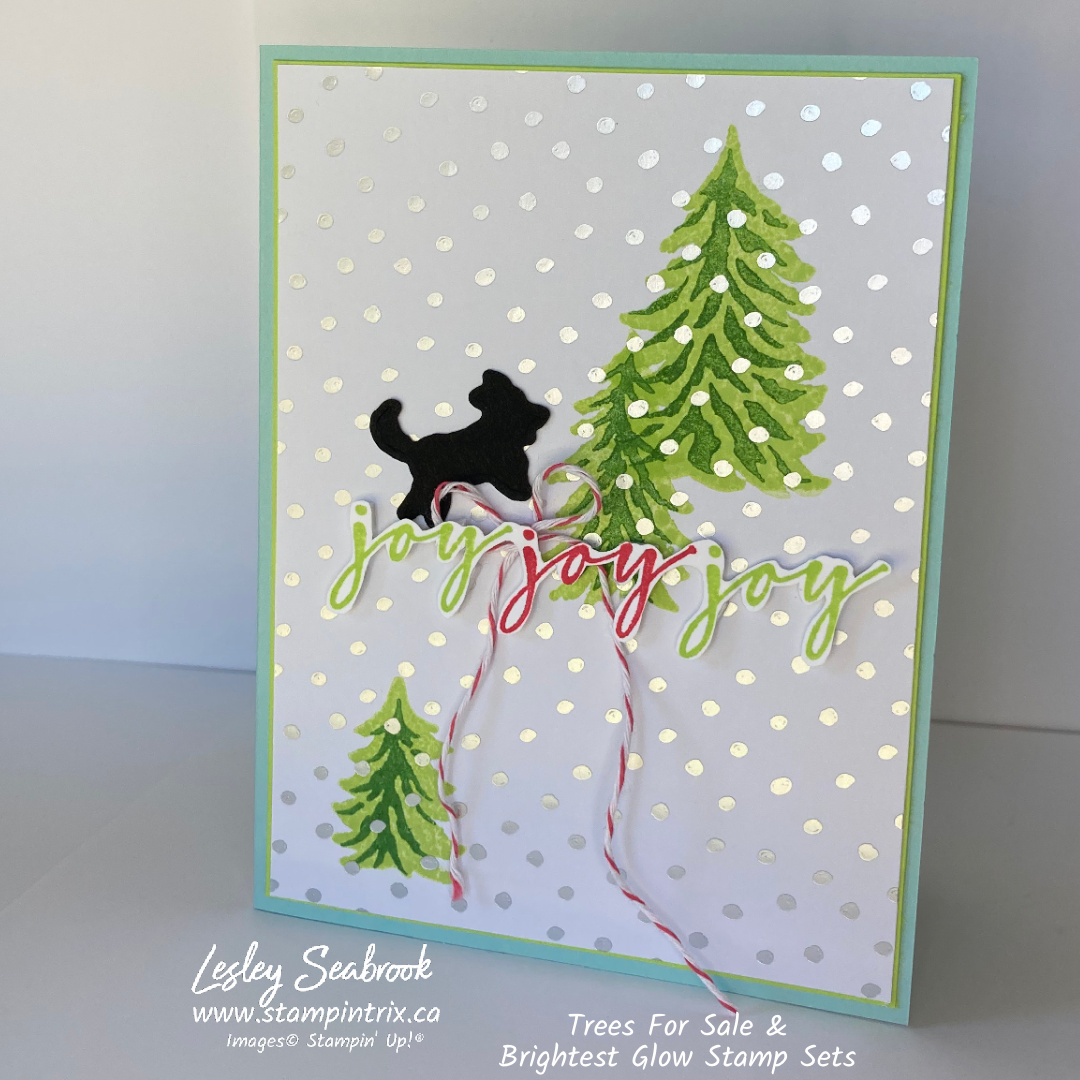 Trees for sale   brightest glow stamp set