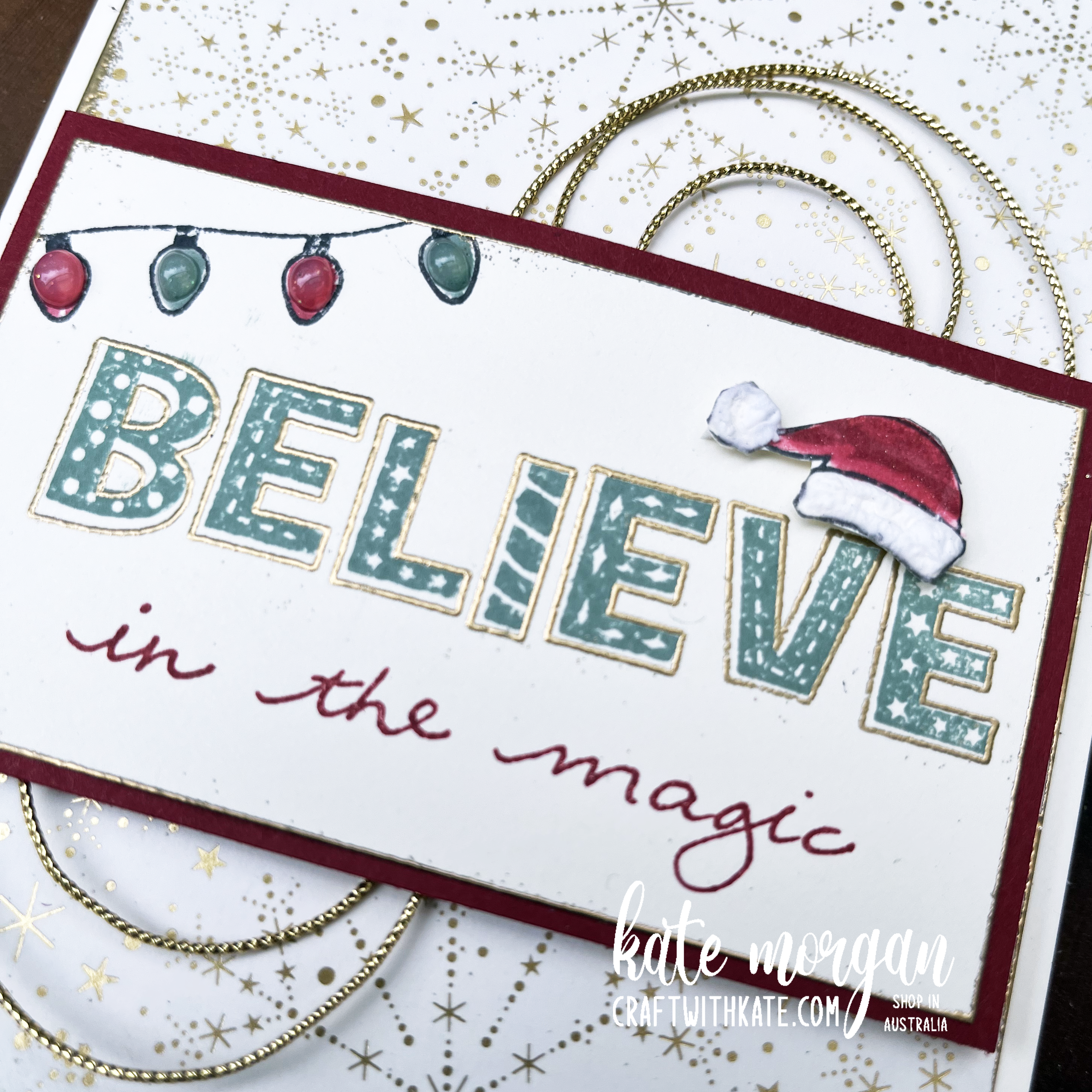 Jingle jingle jingle   lights aglow christmas card for heart of chistmas by kate morgan  stampin up australia 2022 1 