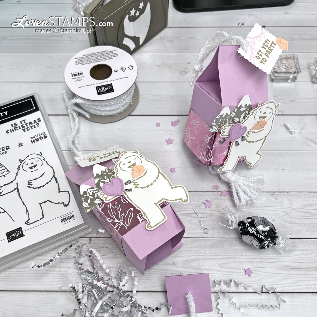 Get yeti to party dies mini party pinata diy stampin up explosion box 2 4 6 8 video tutorial open