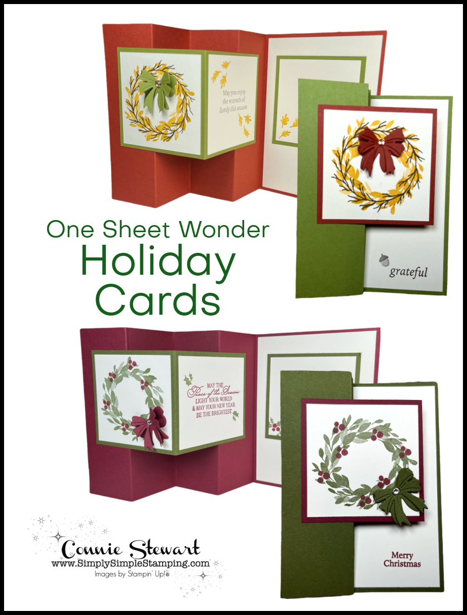 One sheet wonder holiday cards