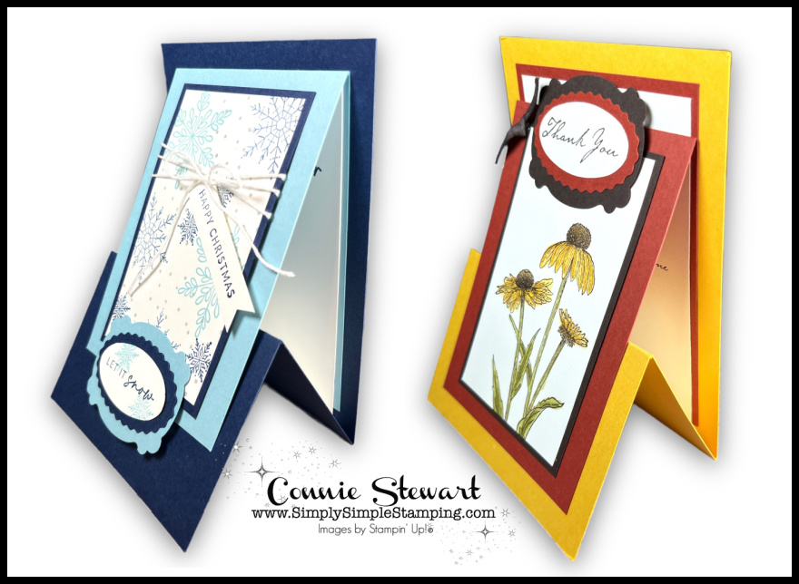 Z fold easel cards