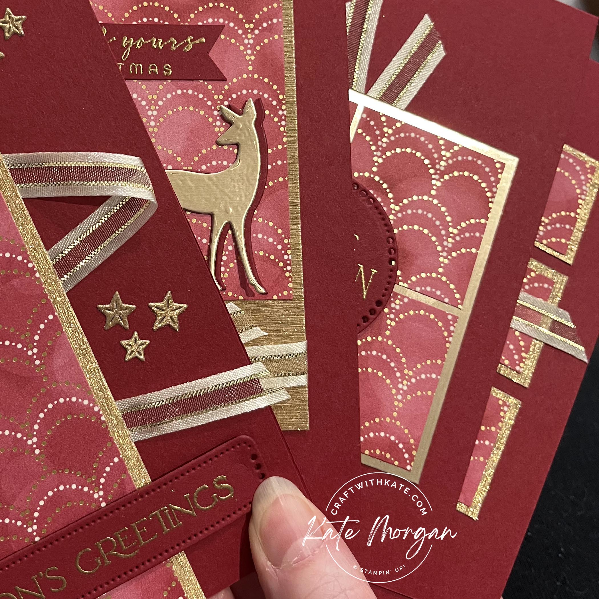 One sheet wonder lights aglow cards by kate morgan  stampin up australia 2022