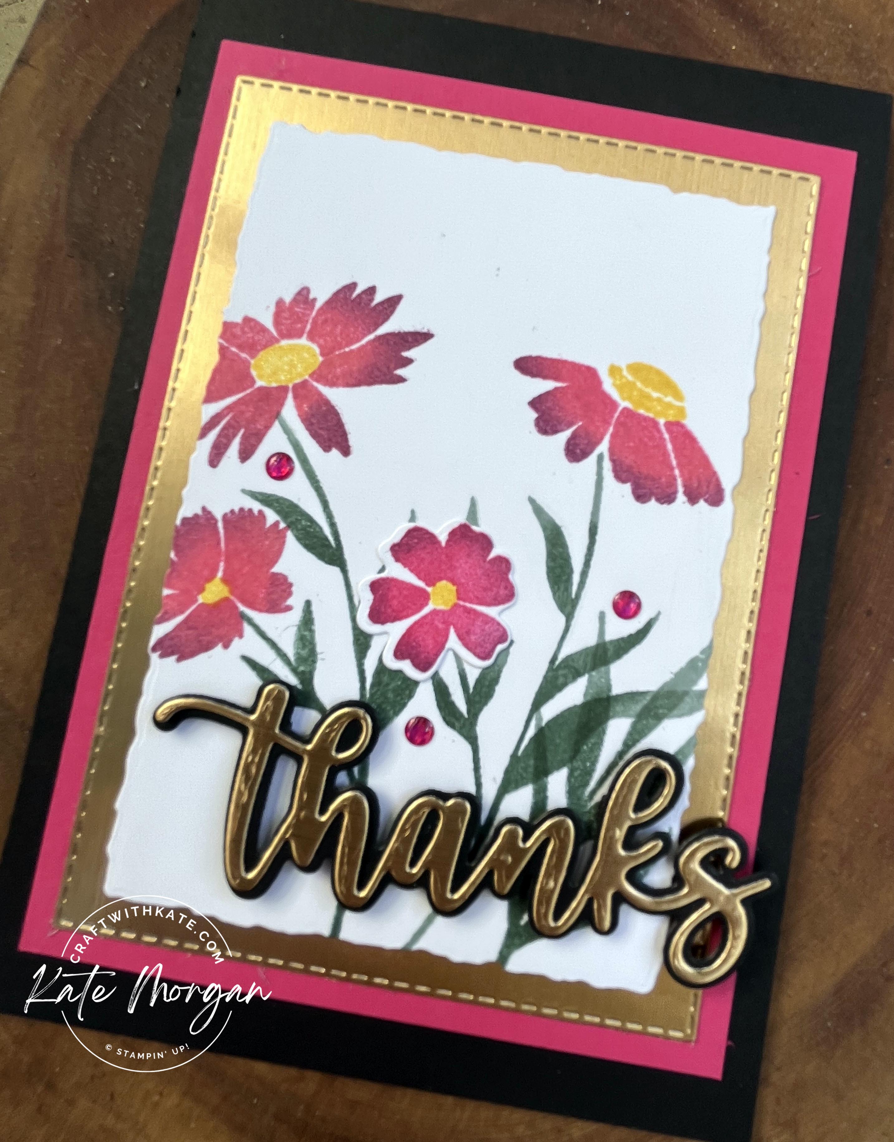 Sending thanks card for melon mambo ccbh by kate morgan  stampin  up australia 2022 close up