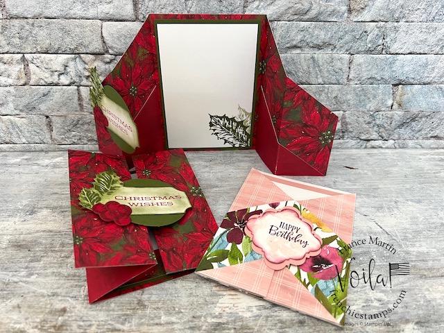 Easy gated fun fold with designer paper00012