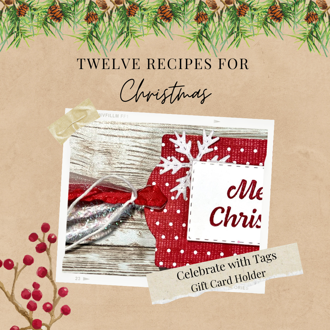 Celebrate with tags gift card holder