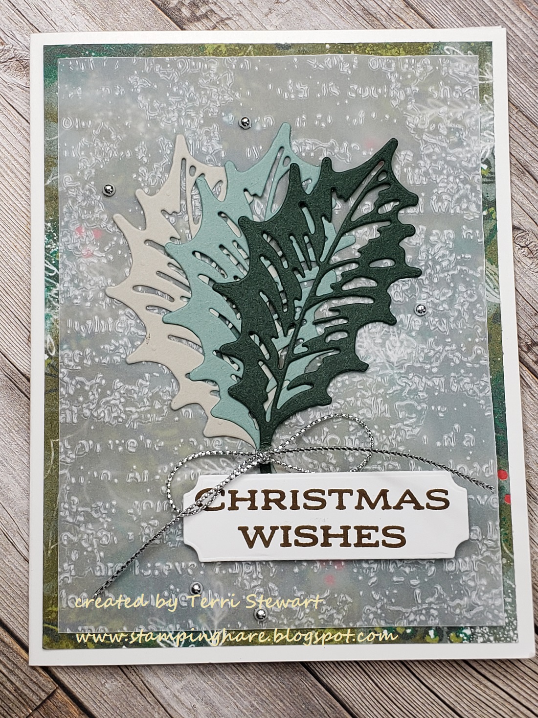 Leaves of holly timeworn type
