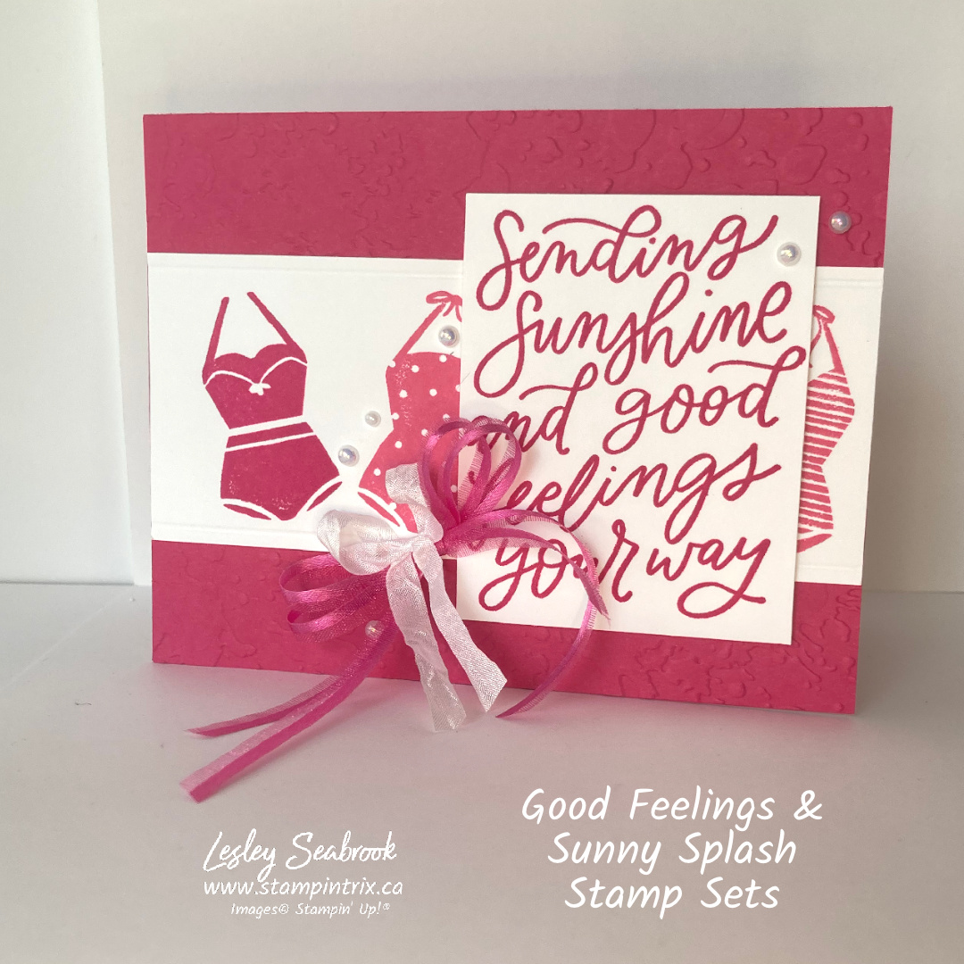 Good feelings   sunny splash stamp sets