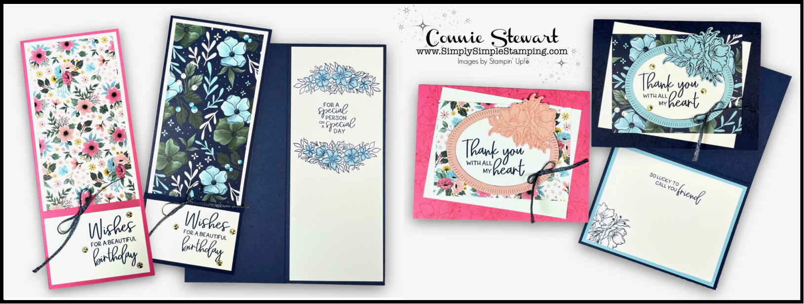 4 fitting florets cards