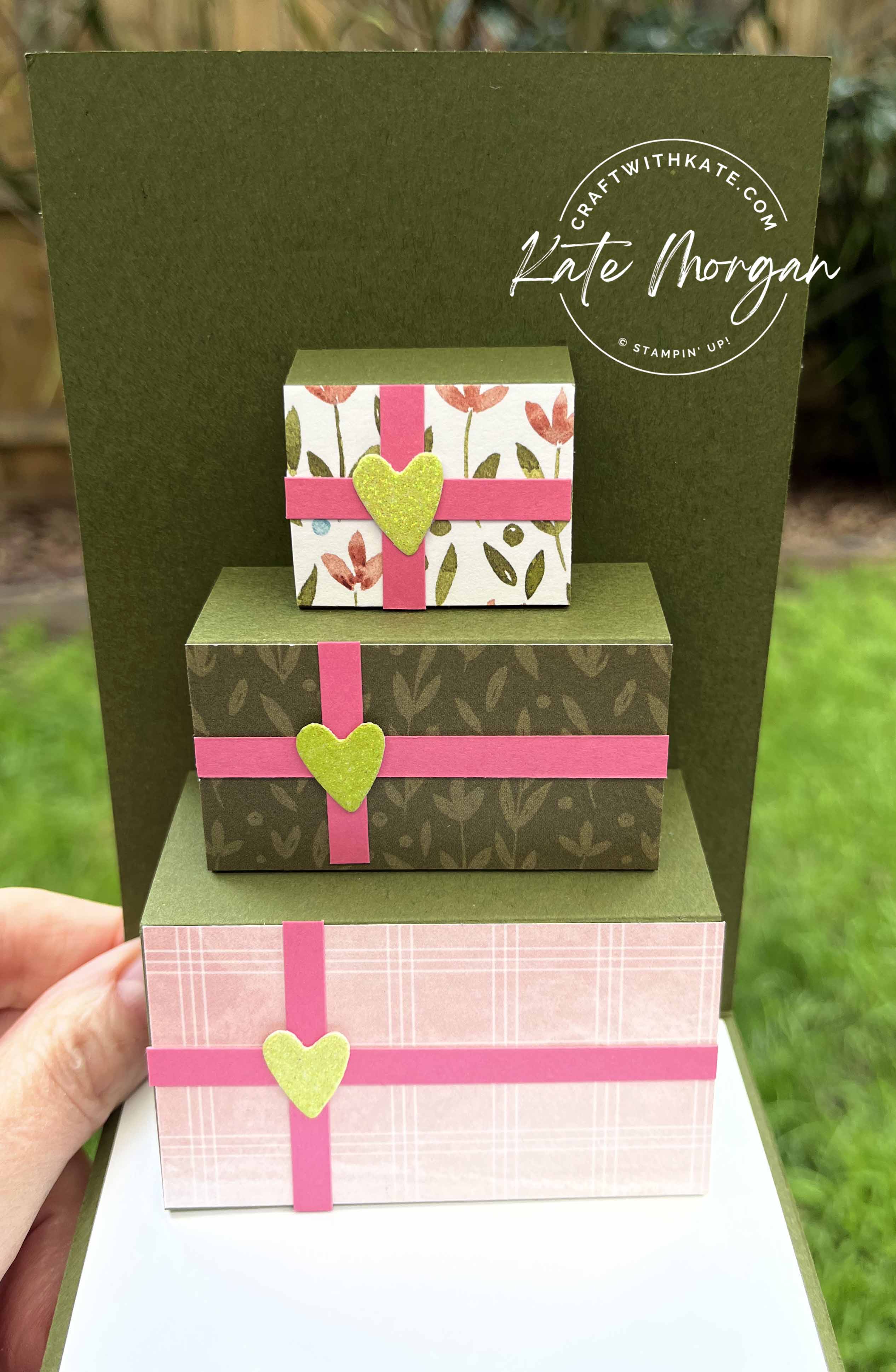 Surprise pop up birthday card by kate morgan  stampin up australia 2022.
