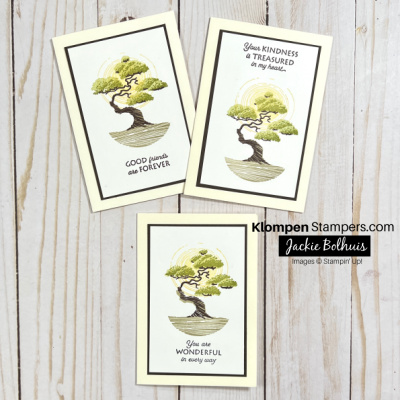 Quick and easy note cards using treasured kindness stamp set  1 