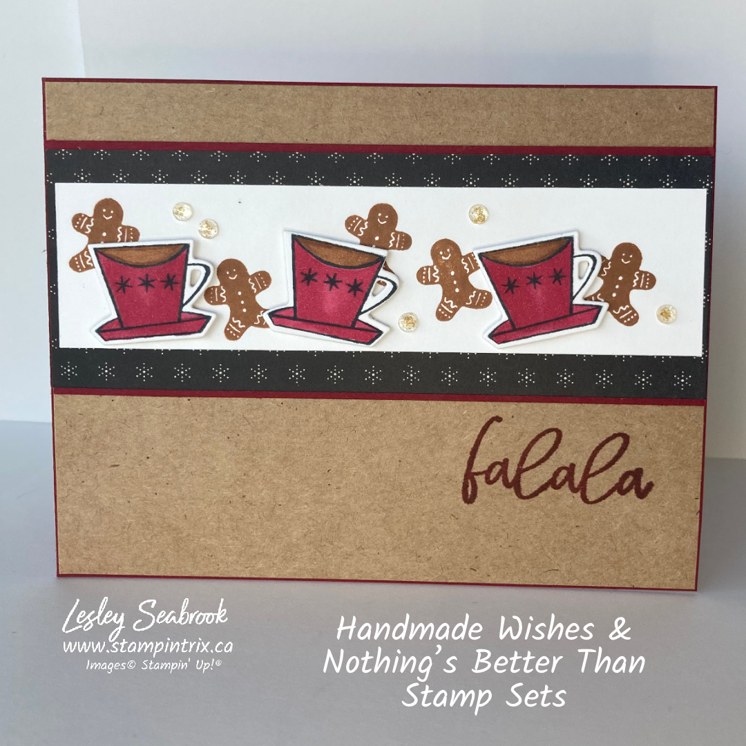 Handmade wishes  nothings better than   framed   festive stamp sets