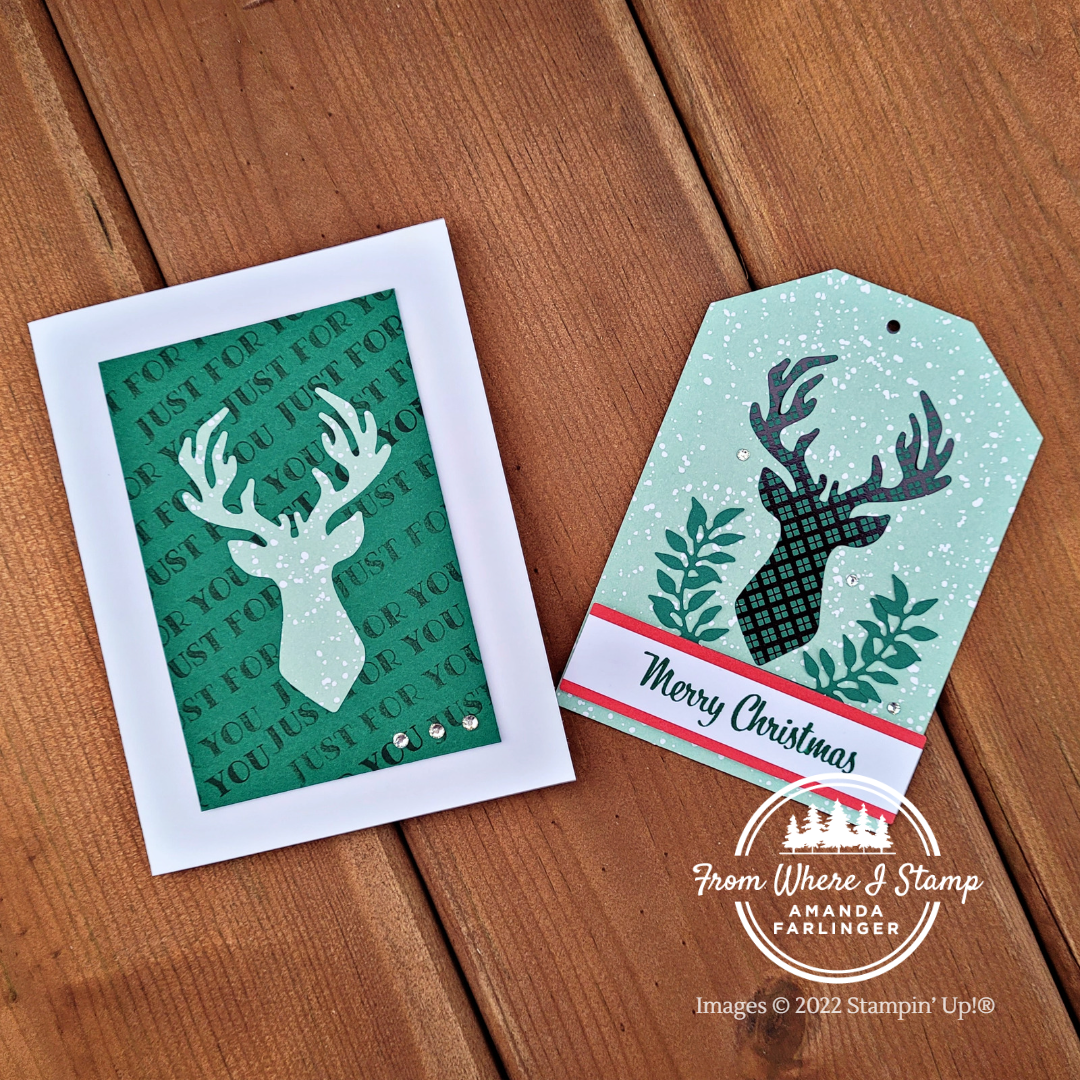 Gifting deer tag card 2 fromwhereistamp