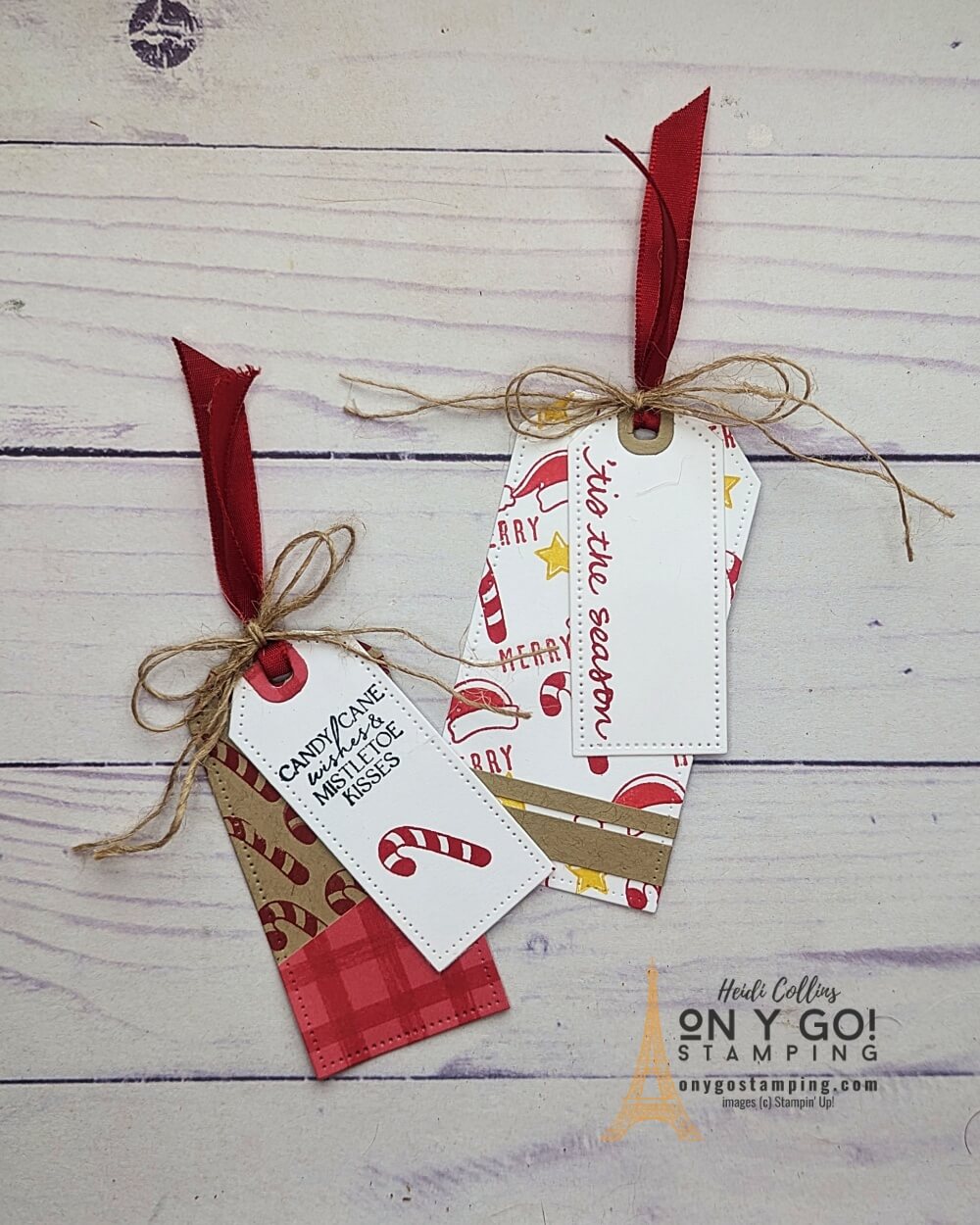 Gift tags candy canes