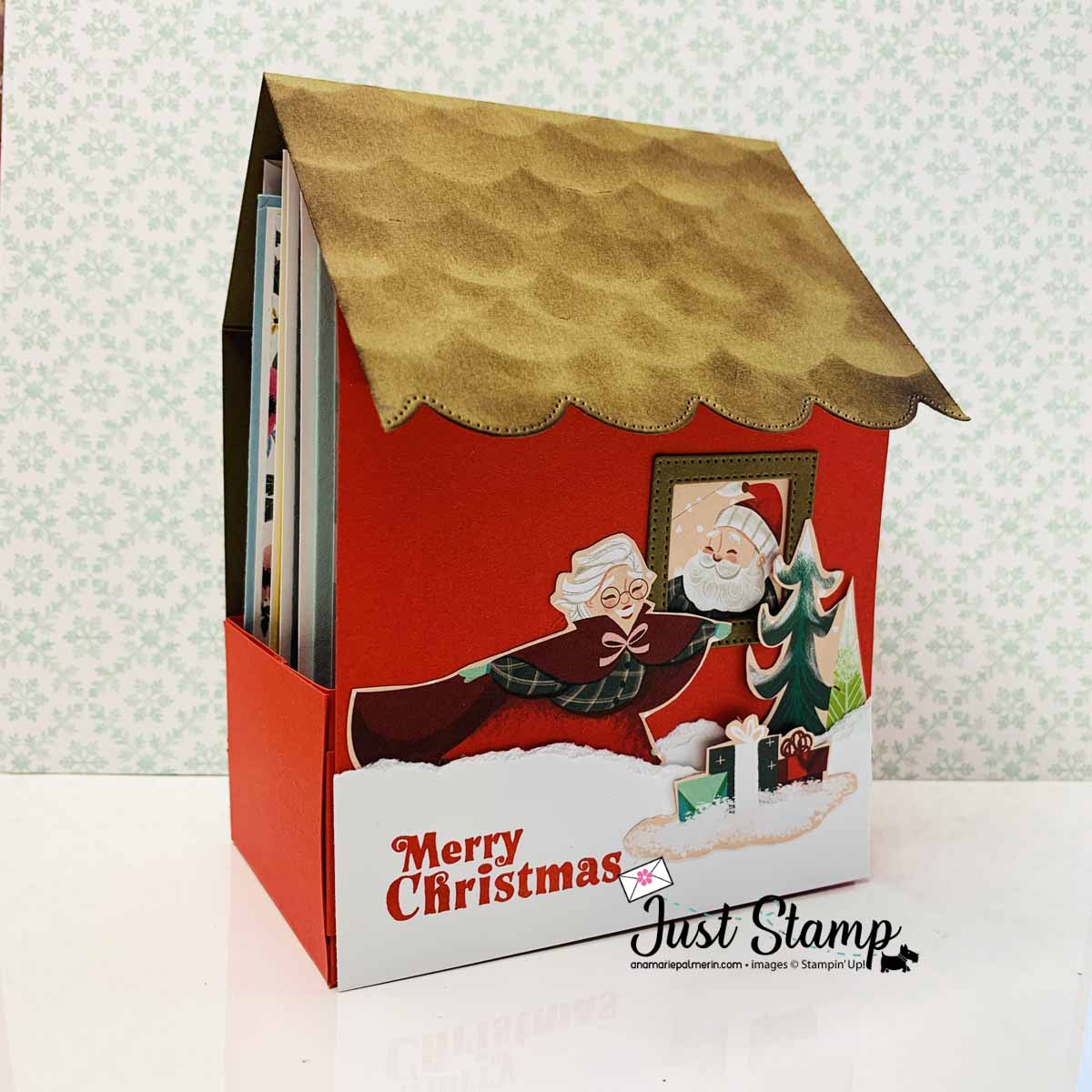 Santa s delivery cards gift box