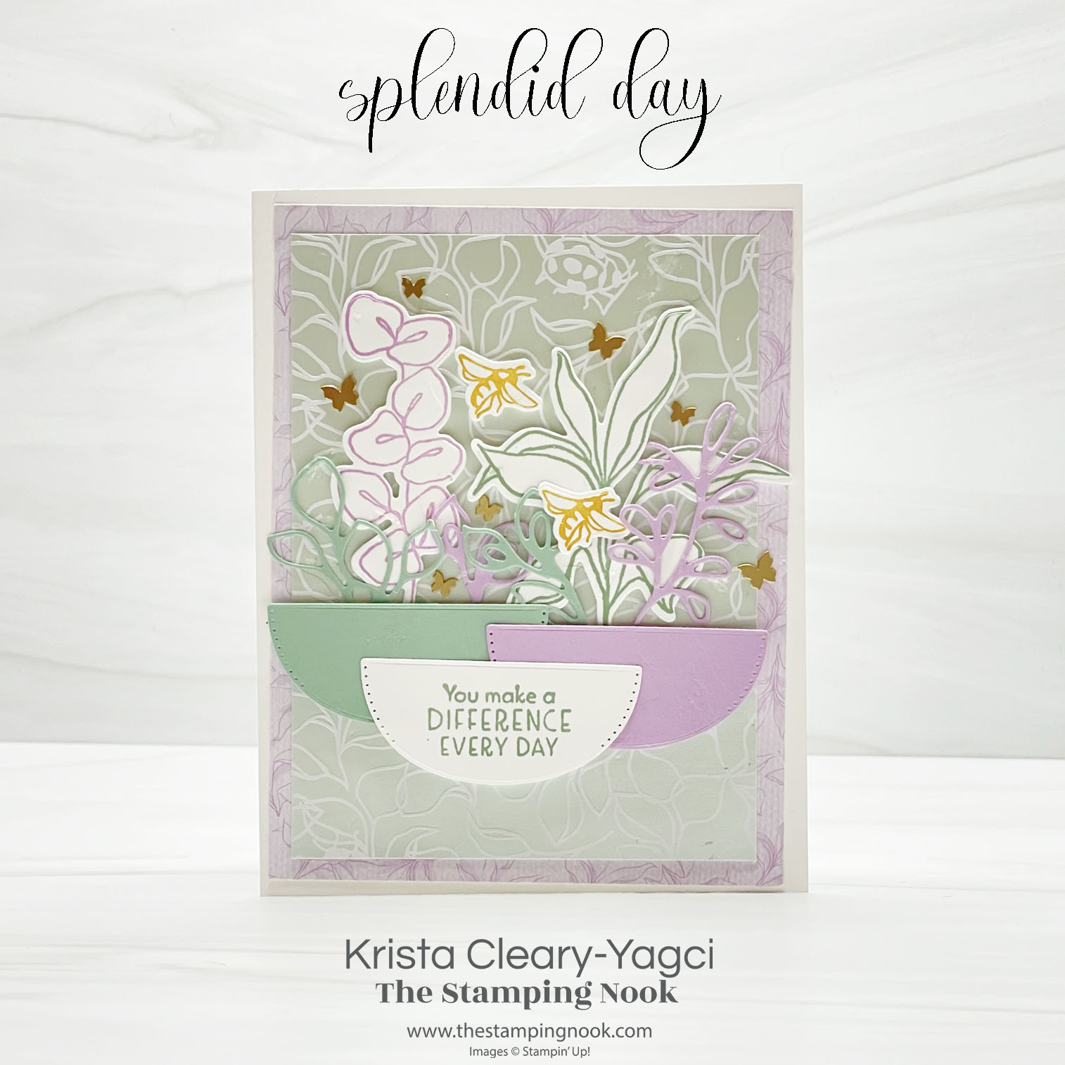 Stamping up splendid day supportive card krista yagci the stamping nook 1