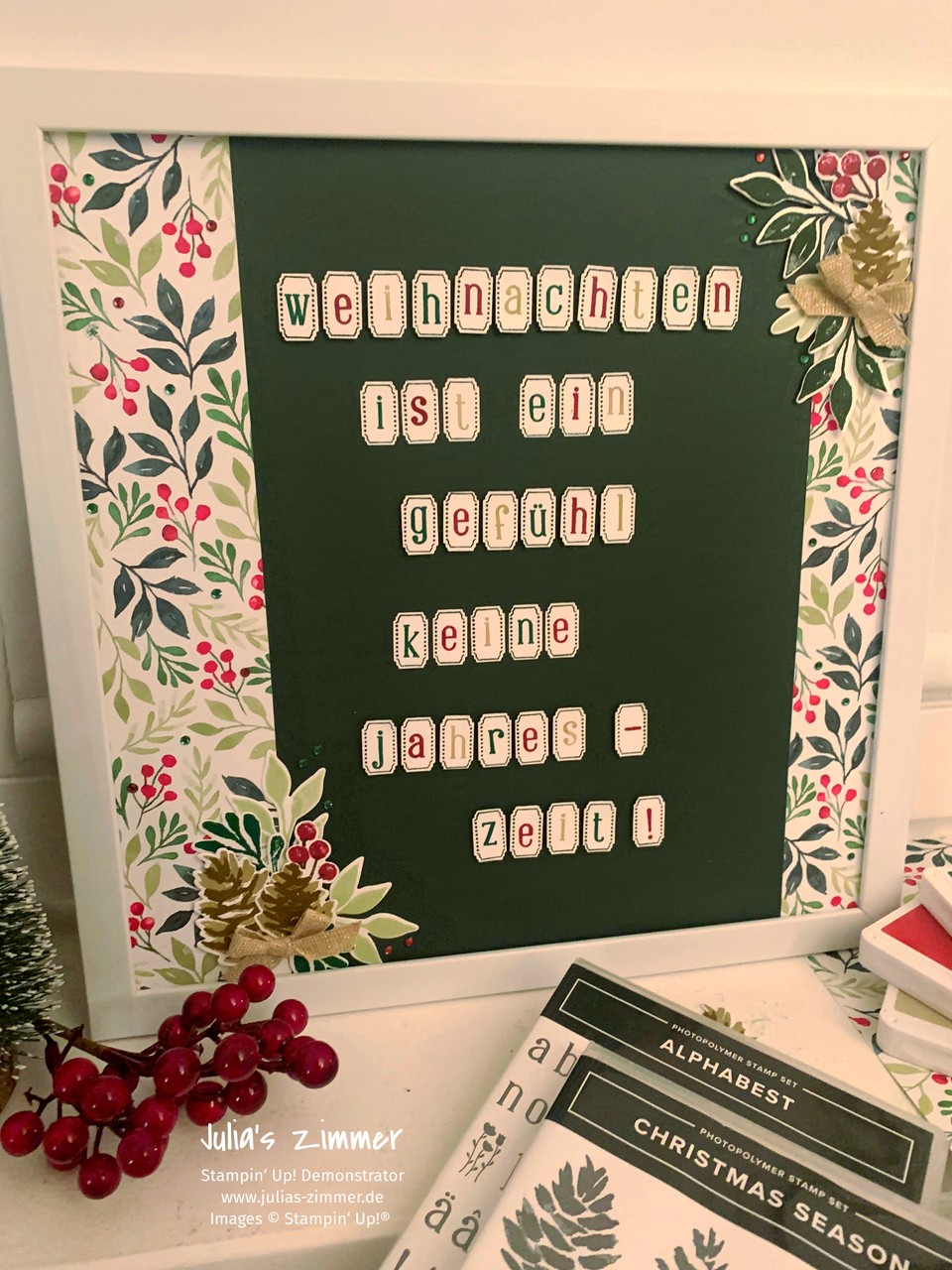 Christmas layout stampin  up  