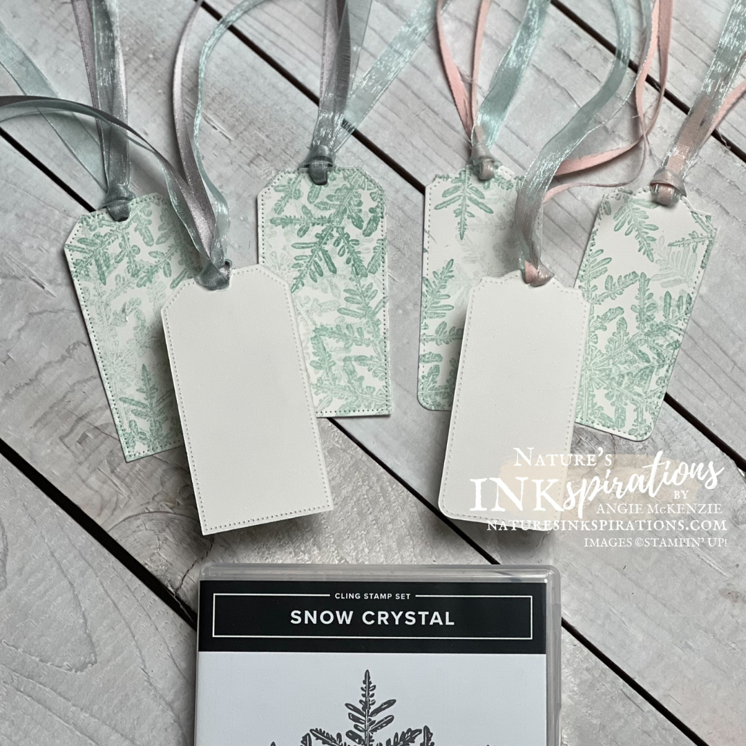 Snow crystal gift tags