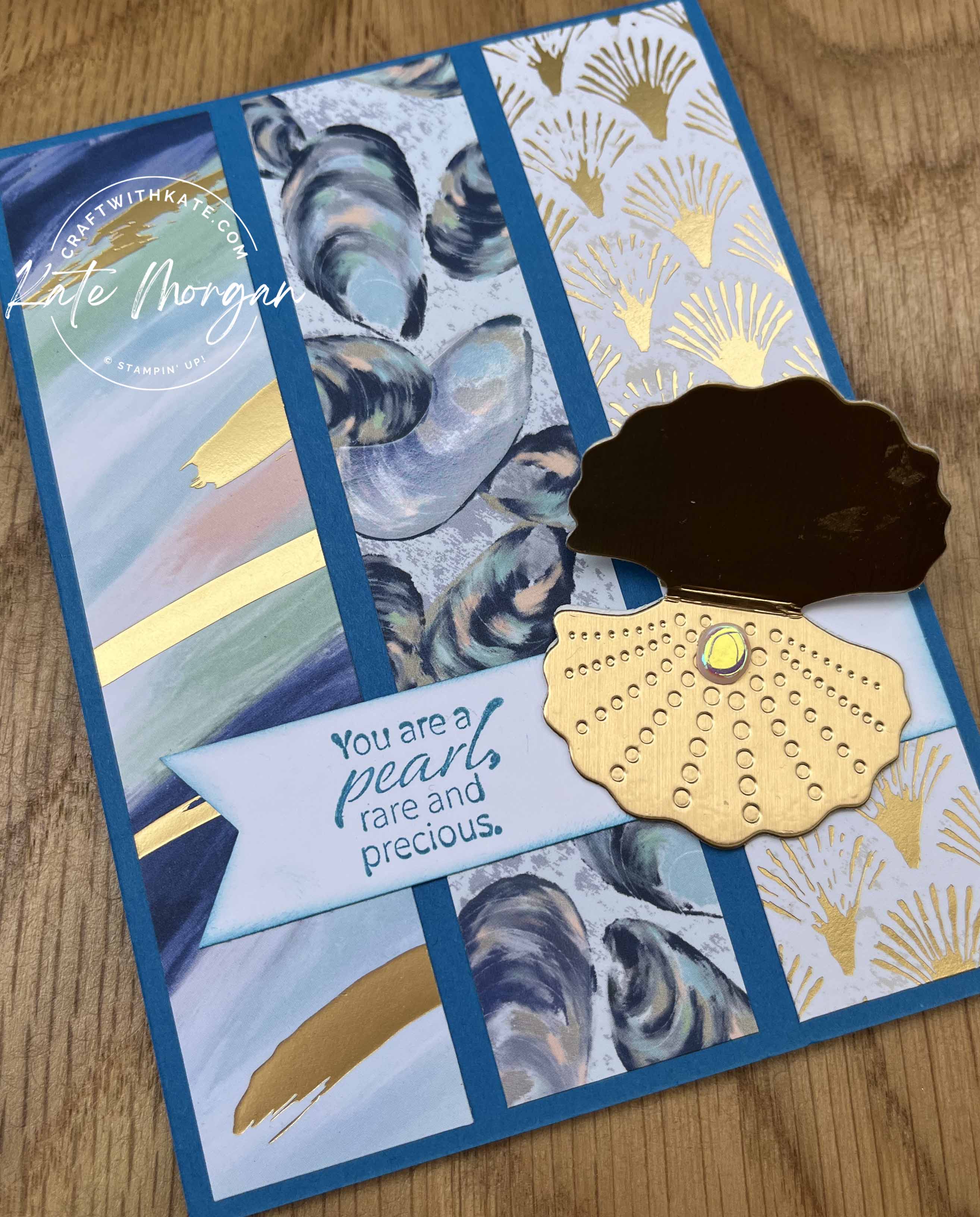 Seaside bay card for pacific point ccbh by kate morgan stampin up australia 2023