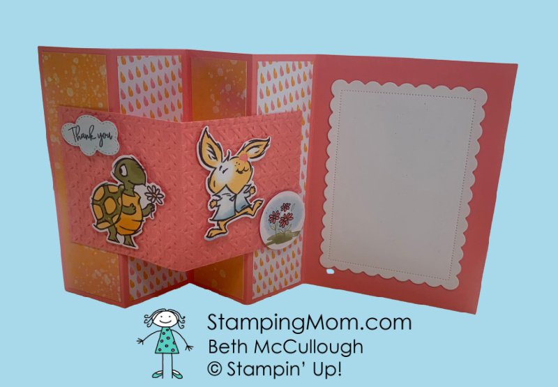 Playing in the rain fun fold jan voting card