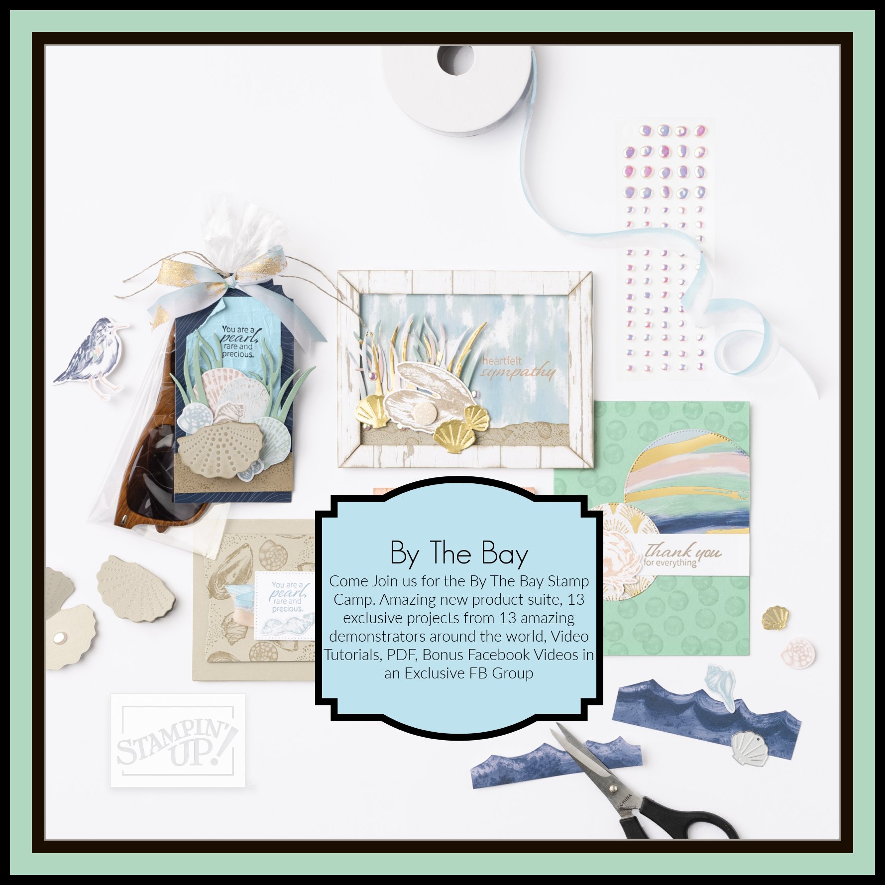 By the bay stamp camp graphic