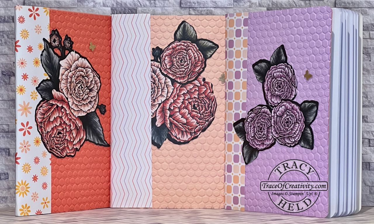 Favored flowers decorated note book