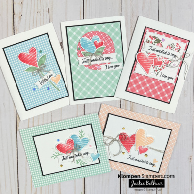 Country bouquet hand made cards for valentines day  1 
