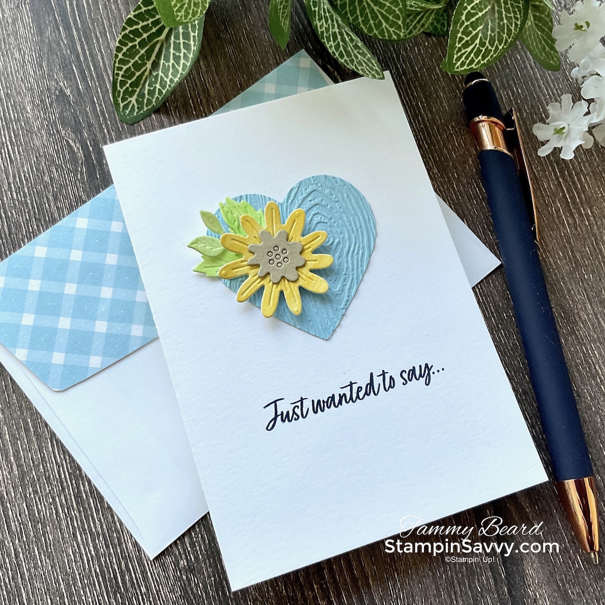 Around the bend note card idea stampin savvy tammy beard
