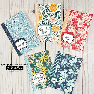Conversation bubbles stamp set easy to make note cards