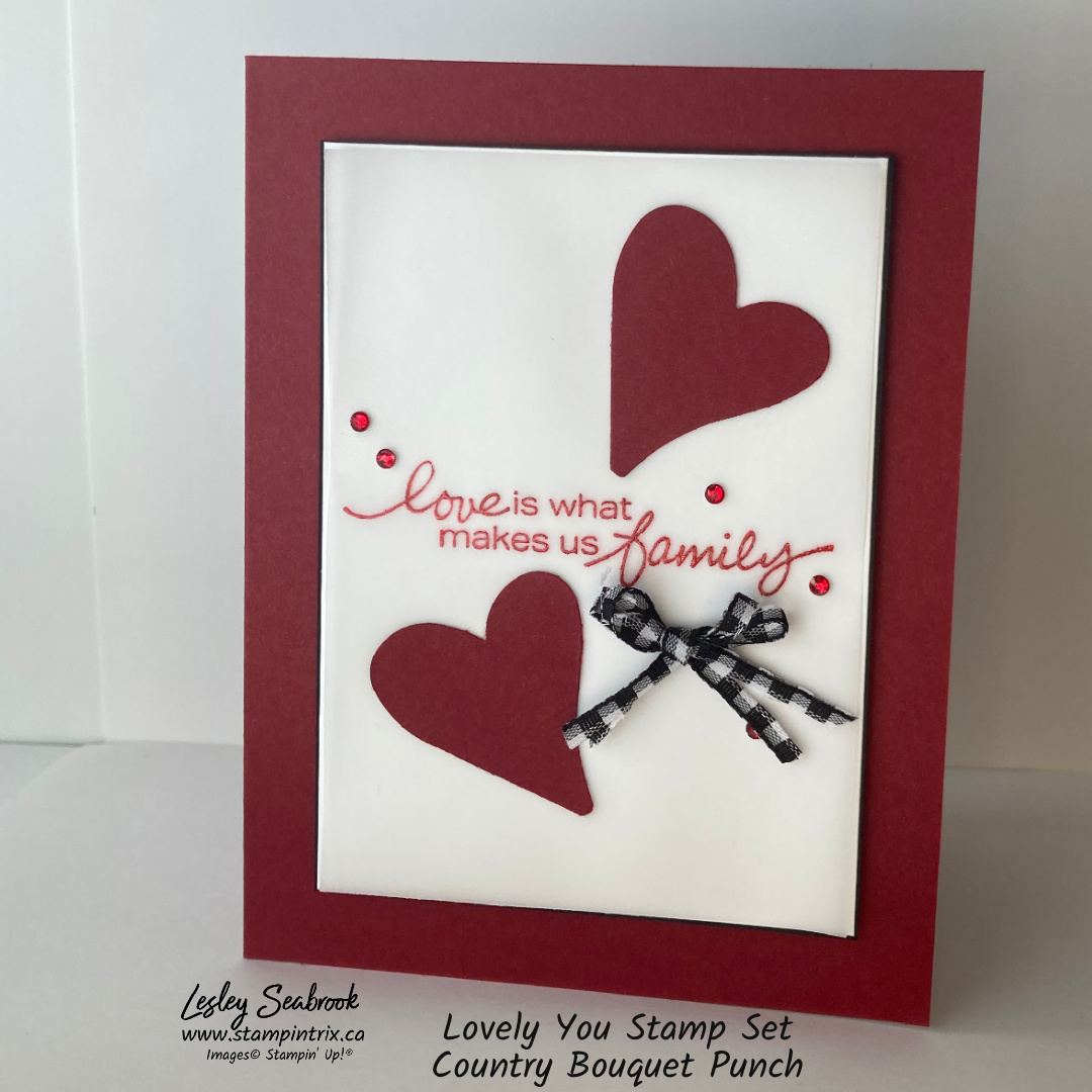 Lovely you stamp set   country bouquet punch