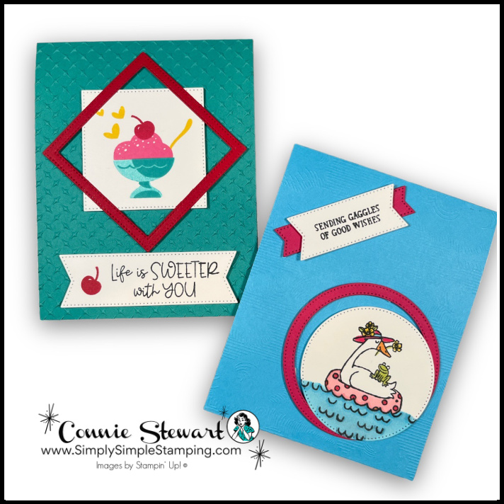 Offset frame cards