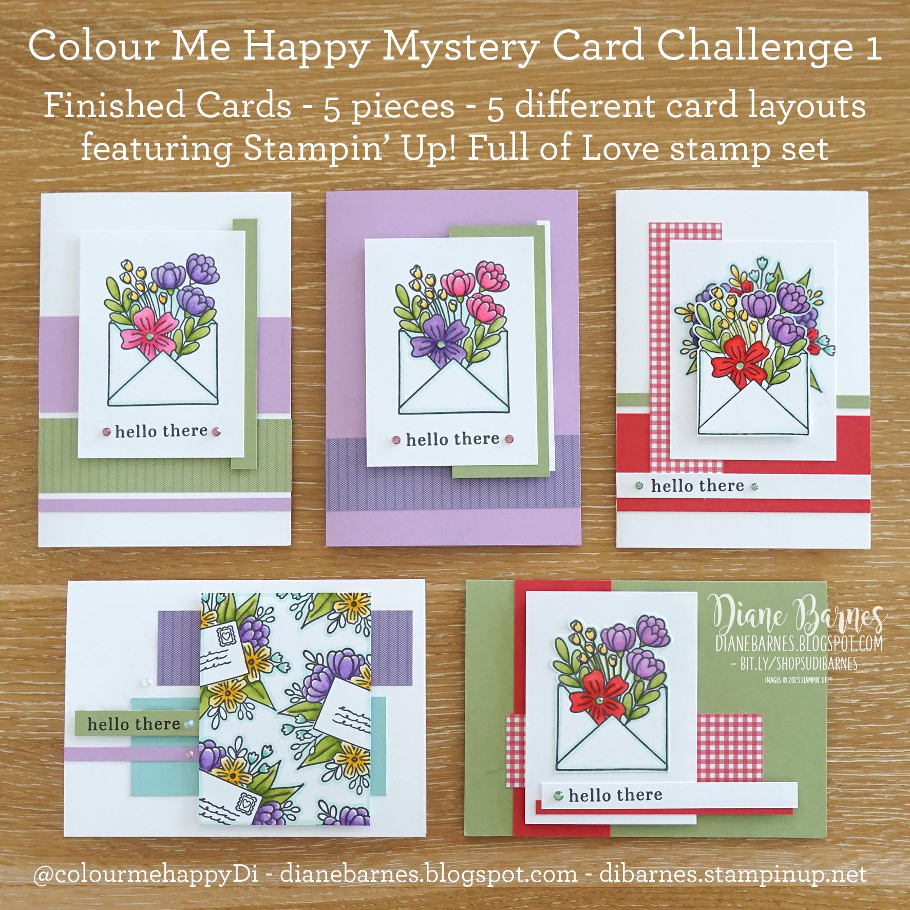 202301 mystery card challenge 5 finished cards metric