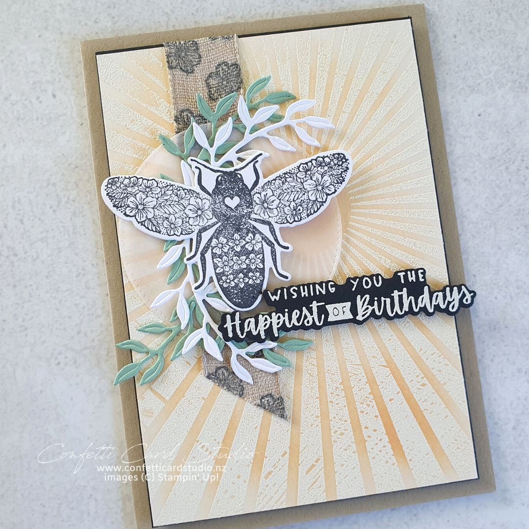 Queen bee sunshine birthday card sq logo