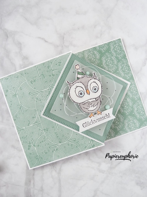Stampinup diamond flip fold card fancy folds eulenpost astridspapiereuphorie 2 202302