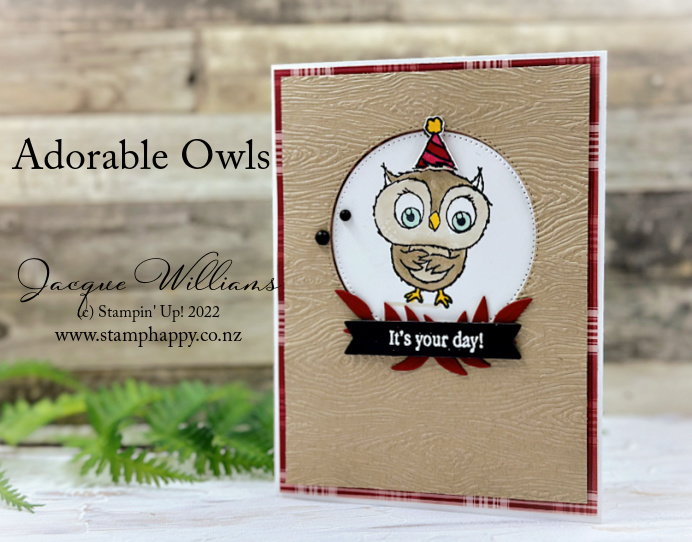 Stampin up adorable owls masculine stampin blends copics alcohol markers quick easy template