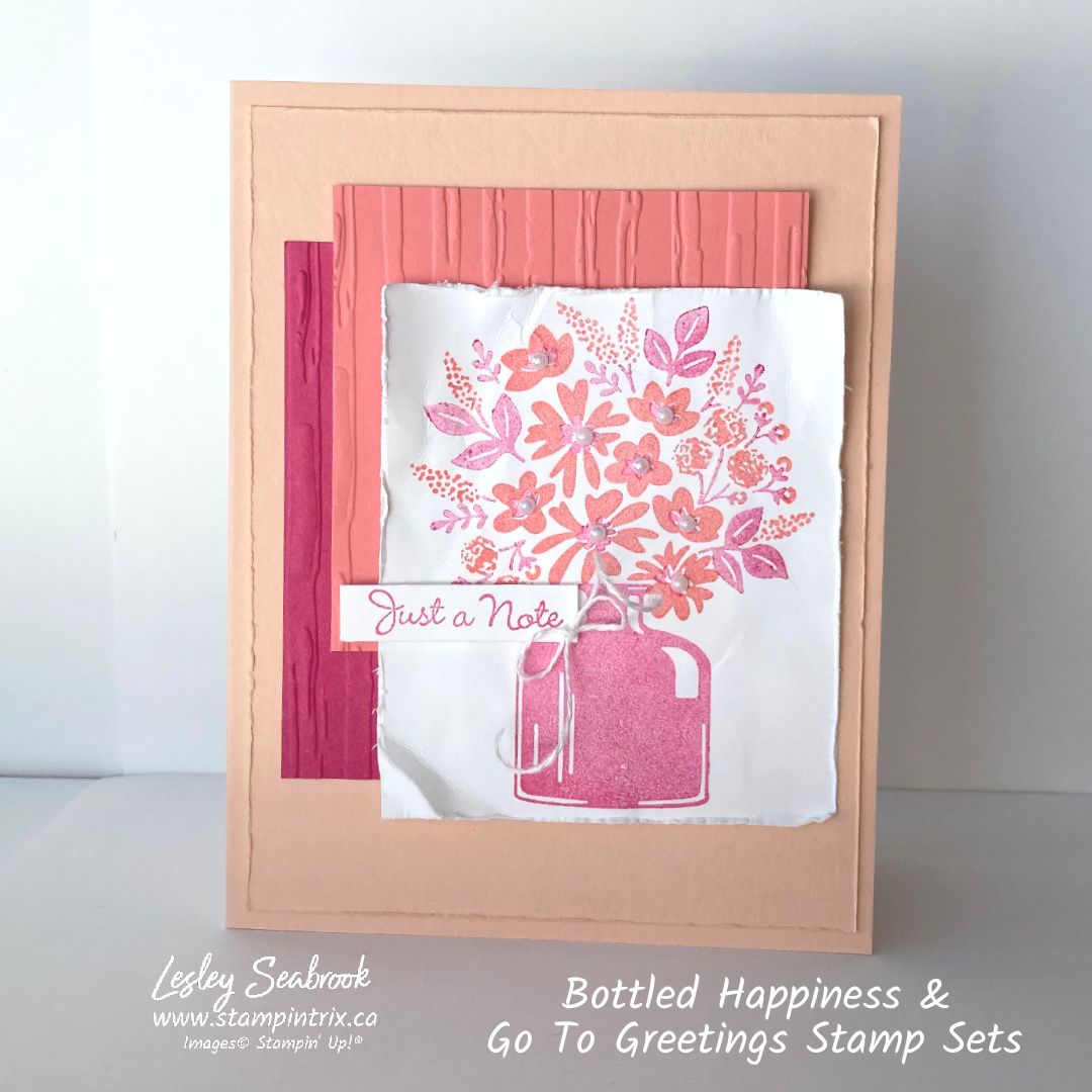 Bottled happiness   go to greetings stamp sets 