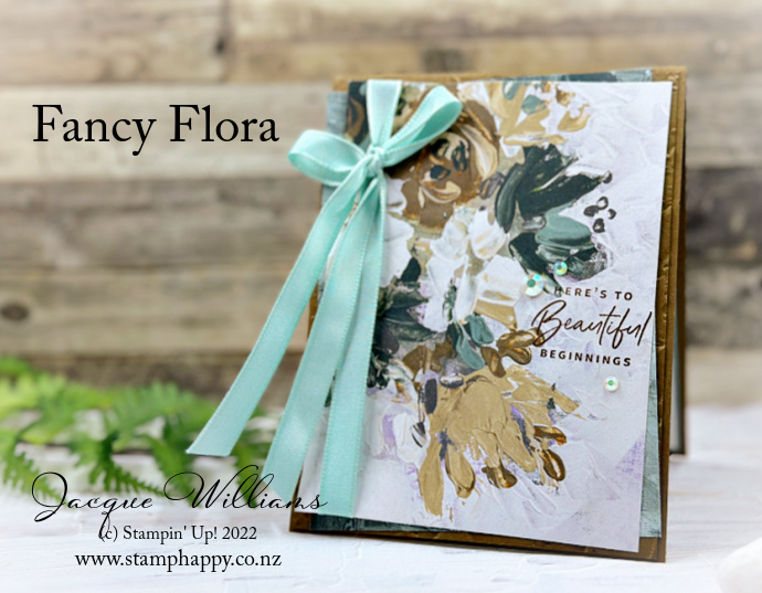 Stampin up fancy flora clean simple quick easy make and take card reel